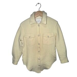 Wilfred Free The Ganna Merino Wool Shacket Size 2XS Butter Yellow‎